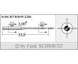 Strojové ihly pre priemyselné šijacie stroje Schmetz 134 CL SUK 140