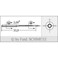 Strojové ihly pre priemyselné šijacie stroje Schmetz 1373 H 100